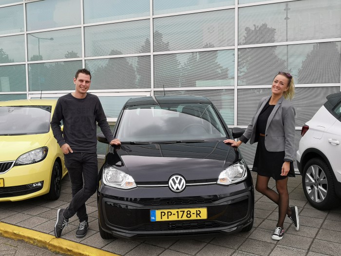 Tevreden private lease klant van IKRIJ.nl | Snel op weg met een super gave Volkswagen Up! uit voorraad!
